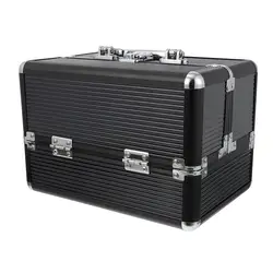 Makeup Holder Storage Box Ladies Portable High Appearance Three-layer Foldable Multifunctional Makeup Large Capacity Travel