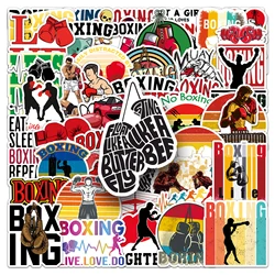 50Pcs Boxing Sports Series Cartoon Cute Waterproof Sticker Skateboarding Snowboard Retro Vinyl Sticker