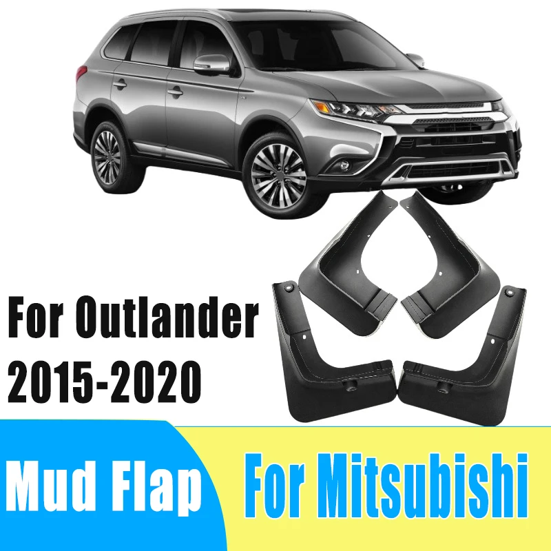 

4pcs Auto Tire Mudguard Waterproof Prevent Mud Splashing Car Mud Flap Fender Trim Accessory For Mitsubishi Outlander 2015-2020