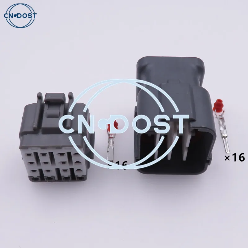 

1 Set 16 Pin 6188-0495 6189-0715 AC Assembly Waterproof Electrical Plug Car Male Socket Female Connector Auto Wiring Adapter