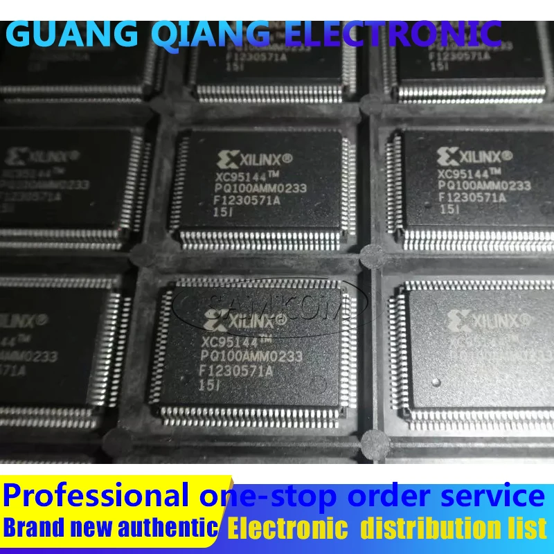 

1PCS XC95144-15PQ100I IC CPLD 144MC 15NS 100QFP