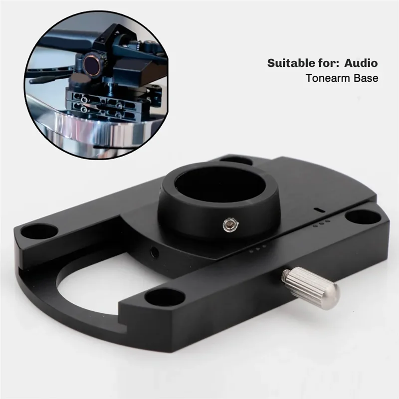 N01R-For LP Turntable Vinyl Replacement Parts SME Conversion Arm Plate With 22Mm Inner Hole Metal Phono Tonearm Seat Dedicated P