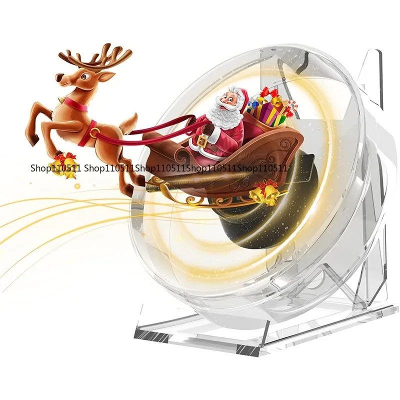 13cm 3D Hologram Fan, App Control Portable LED Display with Cover