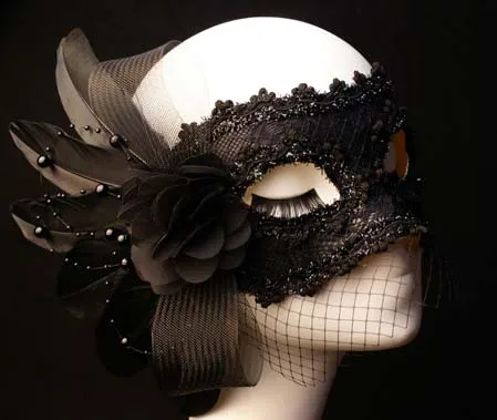 

Beauty God Makeup Ball Live Mask Mask Mask Lace Veil Half Face Halloween Party