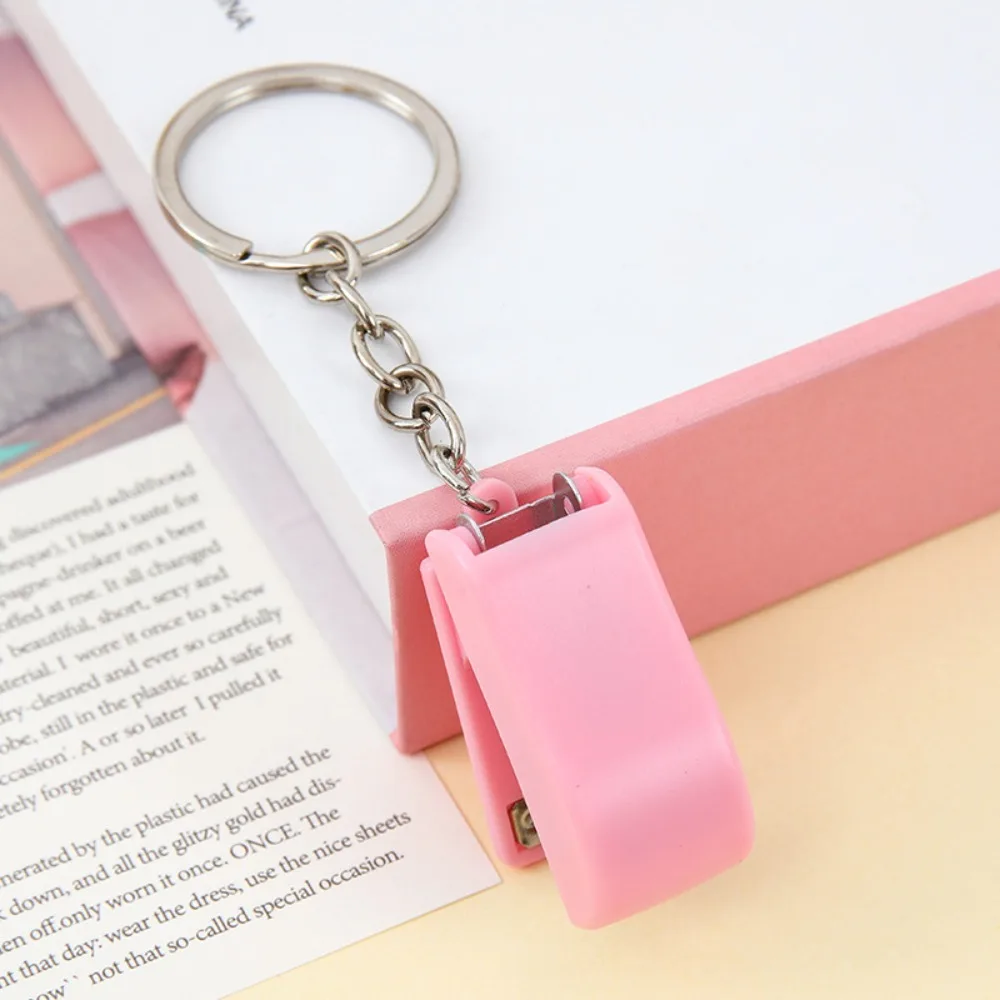 Fashion Metal Mini Stapler ABS Solid Color Cute Cartoon Stapler Small Paper Stapler