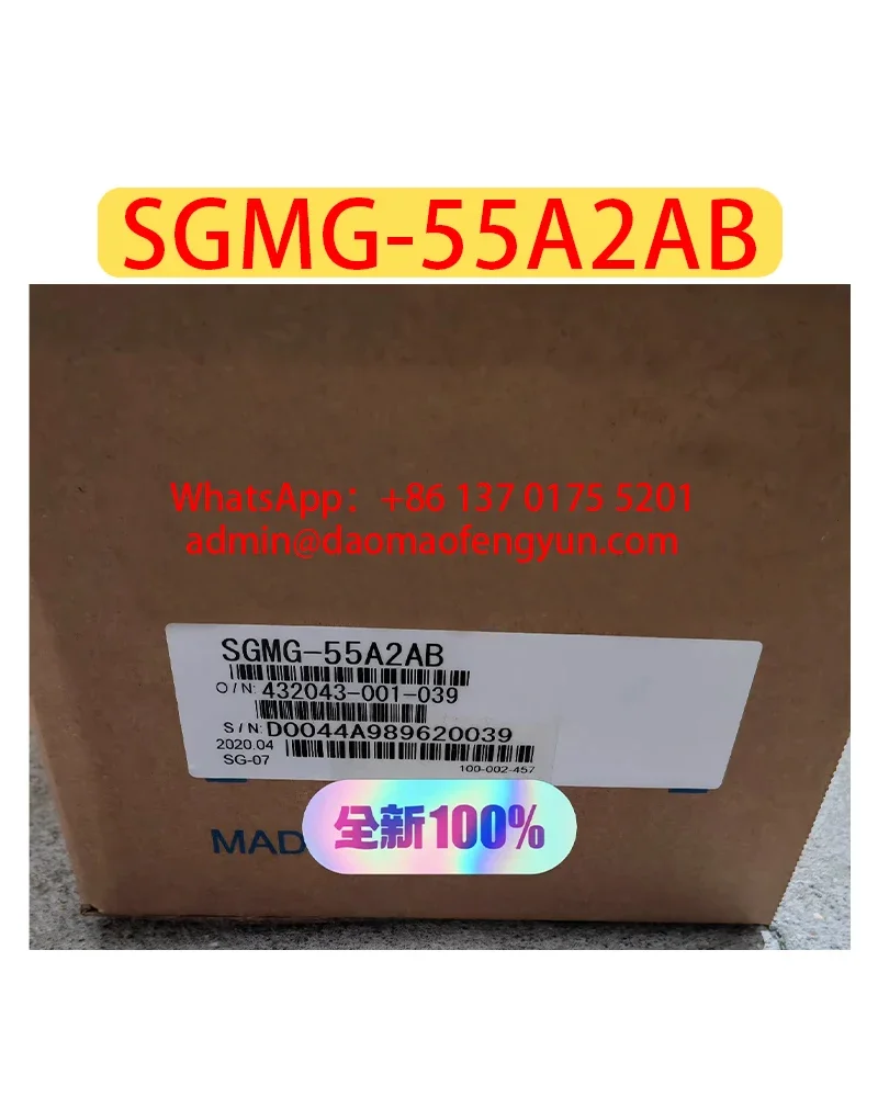 

SGMG-55A2AB Brand New Servo Motor SGMG 55A2AB，Fast shipping