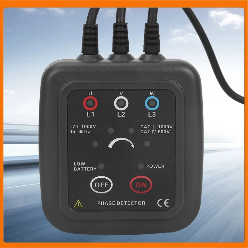 Meter AC 70-1000V ETCR1000C Non Contact Detector Magnetic Base Phase Rotation Monitor