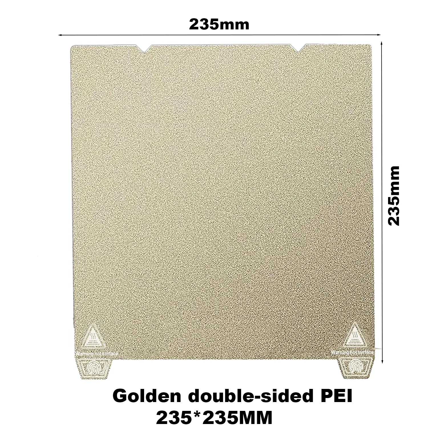 Für Creality Ender 3 V3 SE/KE Epoxidharz-Bauplatte PEI-Platte Hohe Ebenheit Flexible Federstahl-Plattform 235x235mm 3D-Drucker – Detail 5