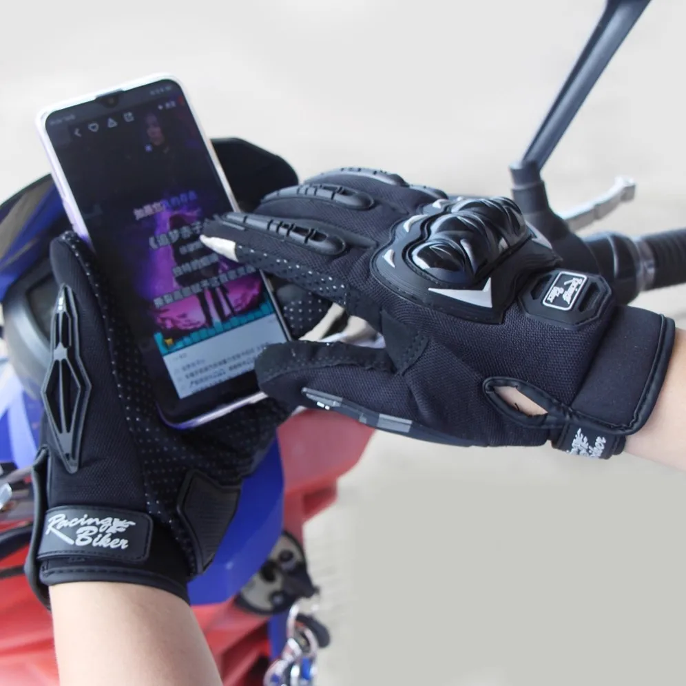 

Men's Women's Summer Motorcycle Motocross Gloves Full Finger Motorbiker Glove Bike Riding Cycling Waterproof Protective Luvas