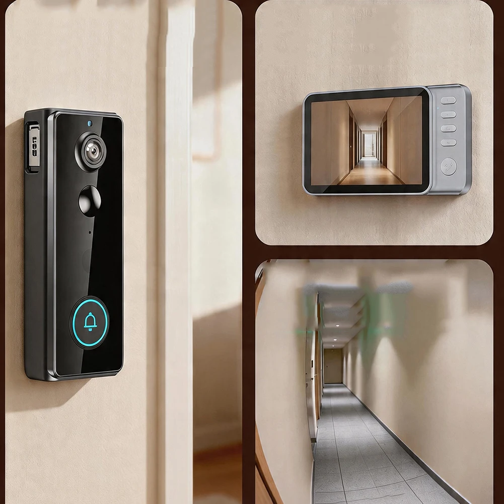 4.5인치 스마트 비디오 초인종(4000mAh 배터리  - Home Security Video Recording Systems 리뷰 및 가격