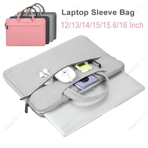 15.6 Inch Laptop Sleeve with Handle Water Resistant Durable Computer Carrying Case Compatible for HP Dell Lenovo Asus Notebook