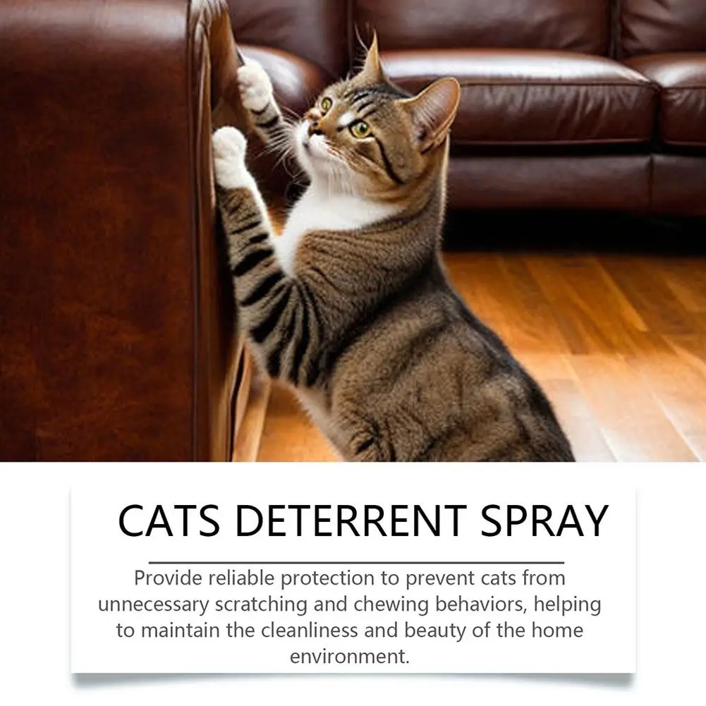 Cat Scratch Cleaner Spray Natural Scratch Training Aid Spray Non-irritant Cat Urine Prevention Repeller Furniture Protectors