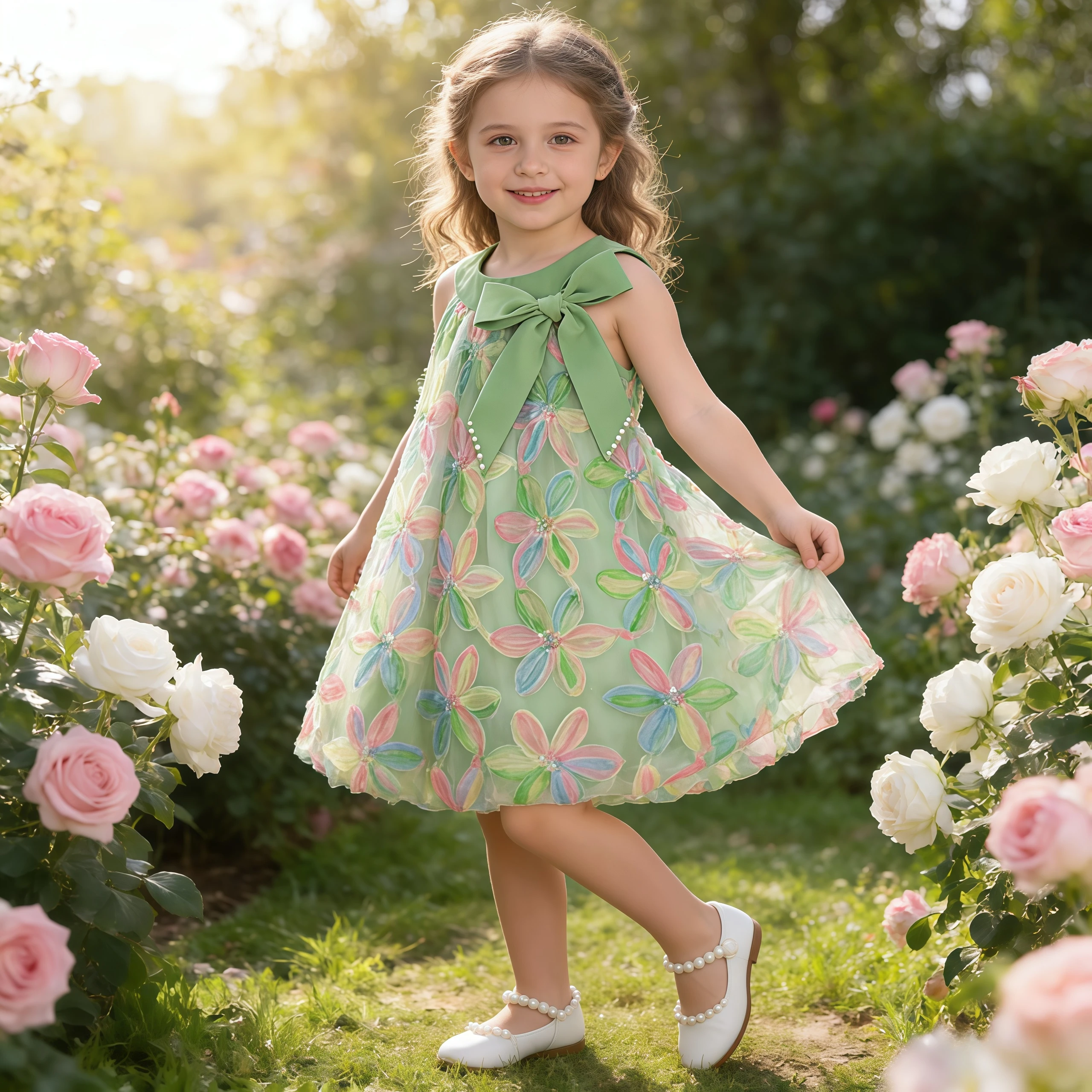 Fashion Kids Clothing Summer Girls Clothes Children Colorful Flower Princess Dress For Kids Birthday Party Daily Casual Dresses