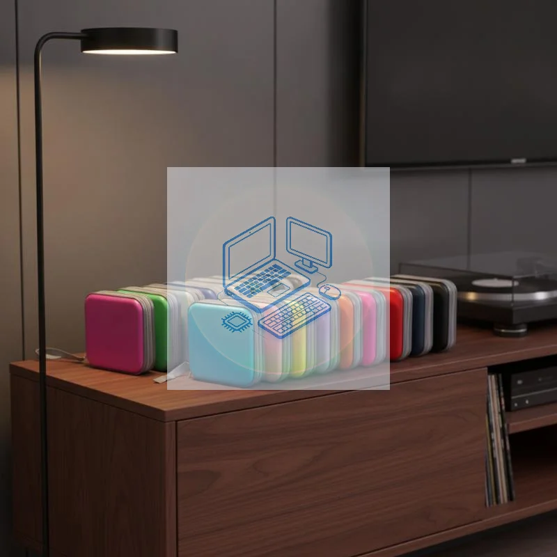 80/40Pcs CD DVD VCD Storage Case, Large Capacity Disc Organizer Album Holder, Zipper Bag Storage Box For Optical Disc Collectio