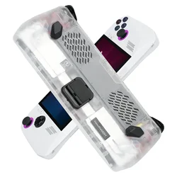 Transparent Back Plate for ROG Ally, DIY Clear Edition Replacement Shell Case for ASUS ROG Ally, Cooling Modcase for ROG Ally