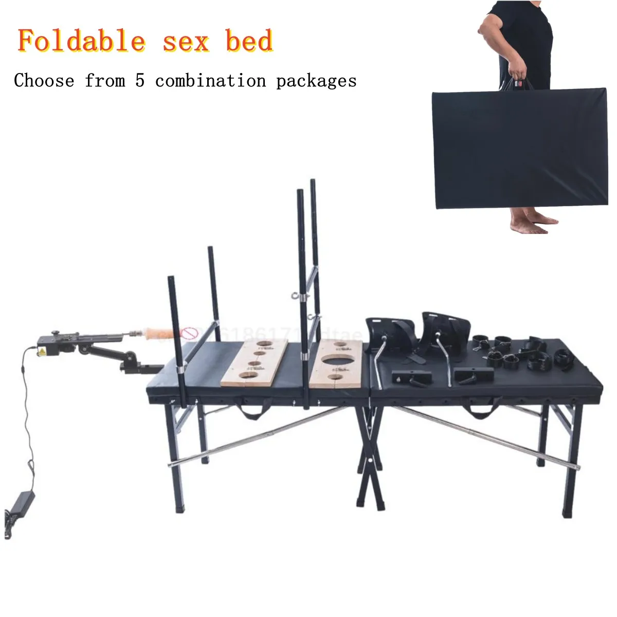 Foldable Sex Bed Binding Erotic Furniture Bed Chair Seat Sofa Bench BDSM Bondage Gear Set Machine Toys for Couples CBT Pillory