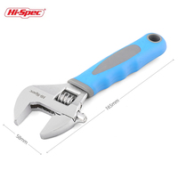 2024 New Hi-Spec Opening Adjustable Wrench Spanner With Short Handl 8 Inch Multifunctional Bathroom Wrench
