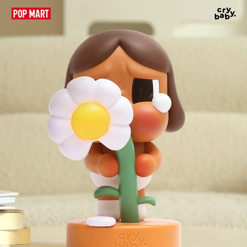 POPMART CRYBABY Sad Club Series Lamp Toys Doll Cute Anime Figure Desktop Ornaments Collection Gift