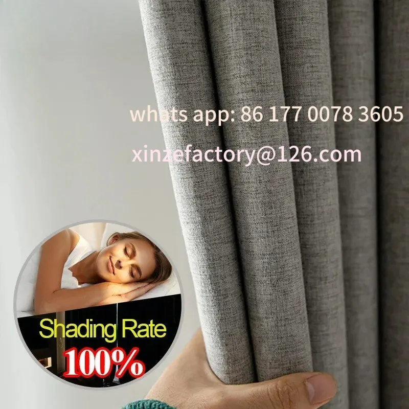 

Customizable 100% Blackout Curtain Thermal Insulated Soundproof Waterproof Blinds Drapes for Bedroom Living Room Cortinas