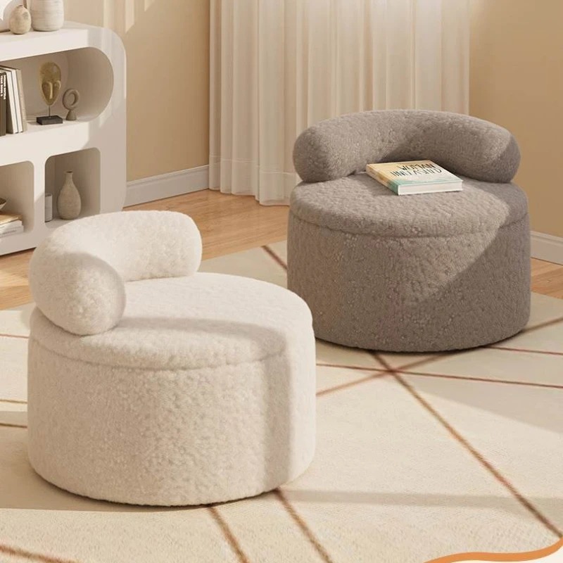 

Upholster Luxury Living Room Stool Storable Designer Makeup Cute Multifunctional Office Mobili Per Il Soggiorno Furniture