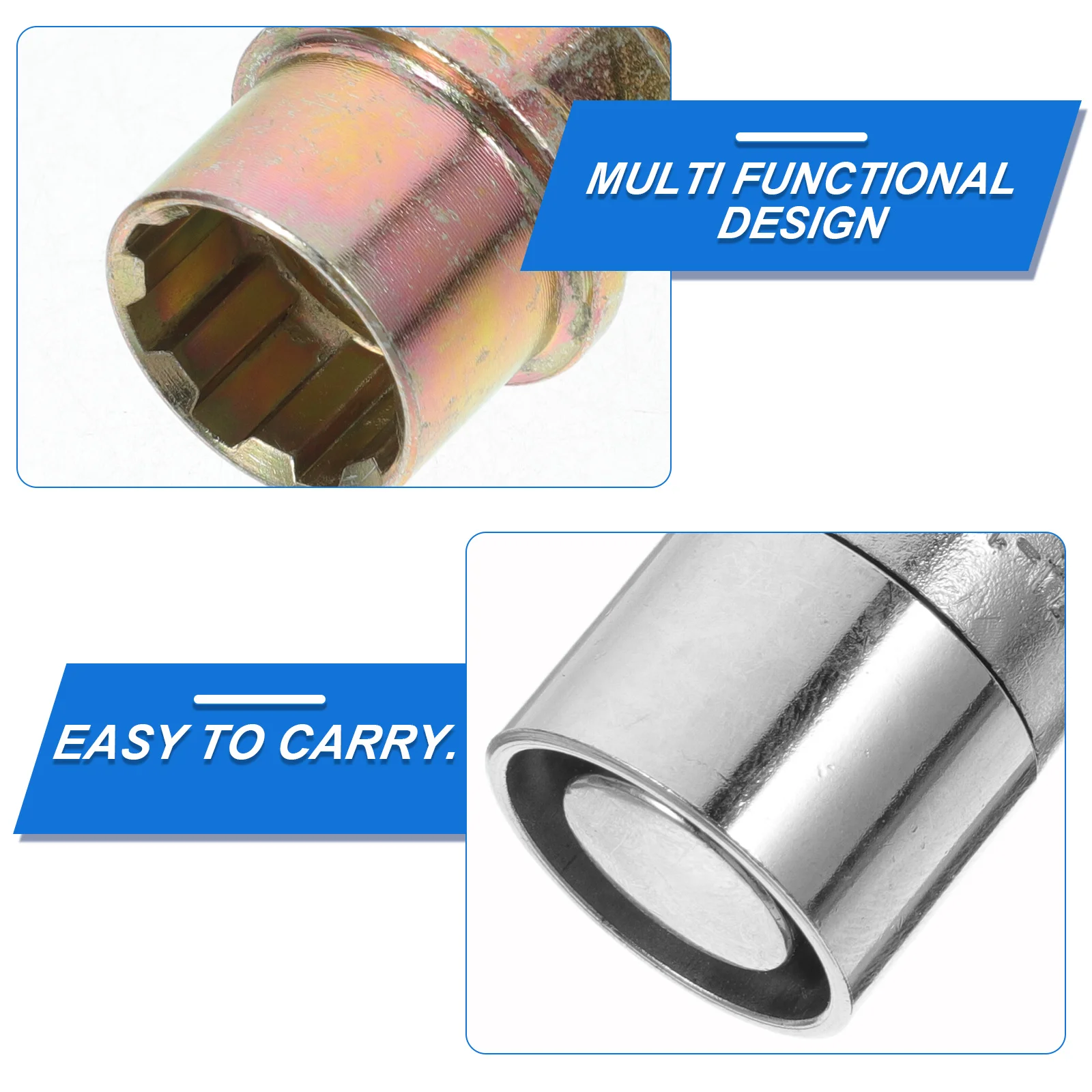 

4pcs Anti-Theft Lug Nuts High-Strength Steel Wheel Lock For Car Truck Camper Tires Replacement Set Automotive Accessories