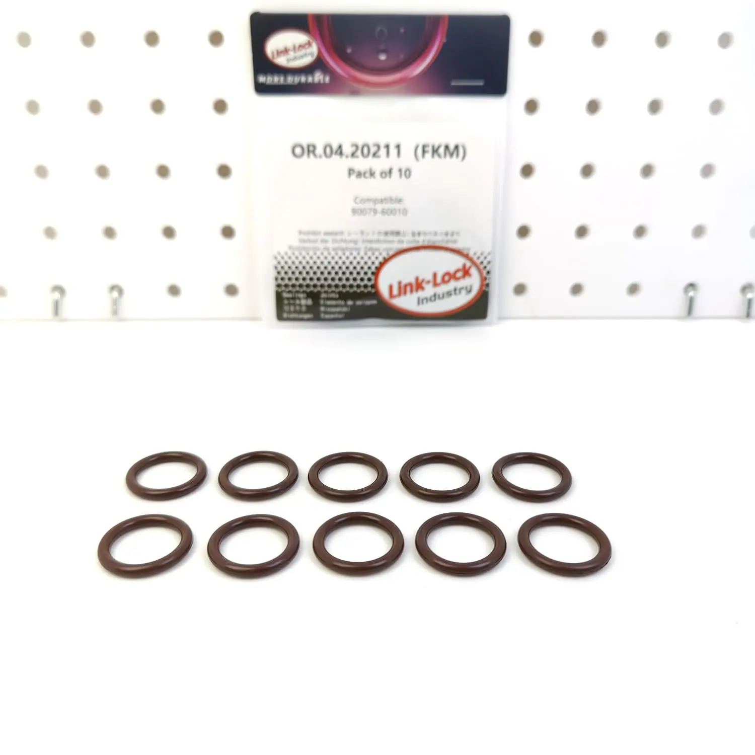 LINK-LOCK 10PCS OR.04.20211 FKM Viton Sealing O-Ring Kit of Injector 90079-60010 for TOYOTA