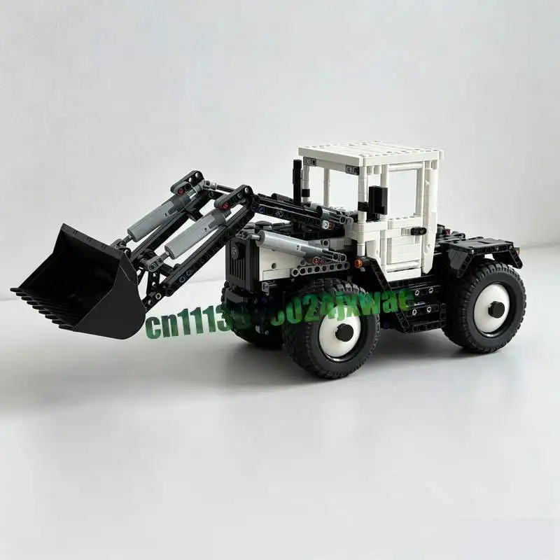 NEW 1287Parts Rc Front Loader Farm Tractor MOC Vehicle Model Custom Building Blocks DIY Assembly Technology Toy Gift Collection