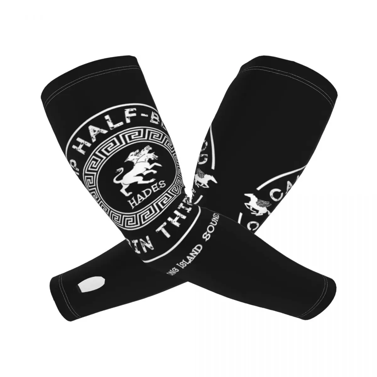 Cabina Tredici Hades Percy Jackson Camp Mezzo Sangue Manicotti per esterni Copertura di protezione solare UV Manicotti per tatuaggi da ciclismo in seta ghiacciata