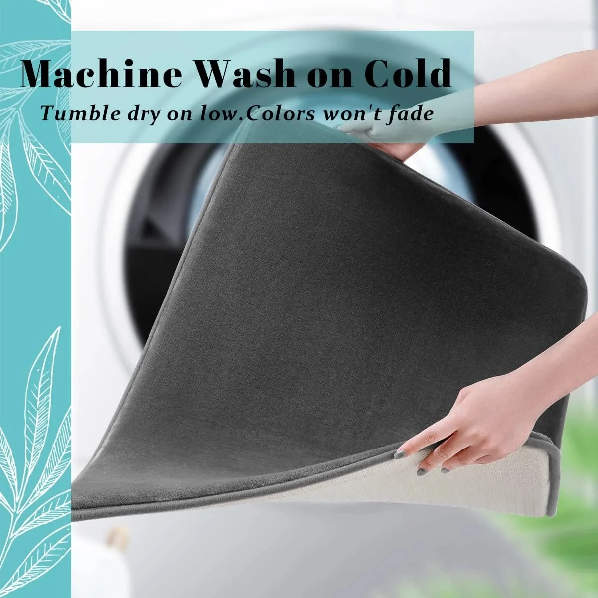 Absorbent Floor Mat Non Slip Bath Mat Anti Slip Coral Velvet Bathroom Floor Mat Door Mat Home Decoration