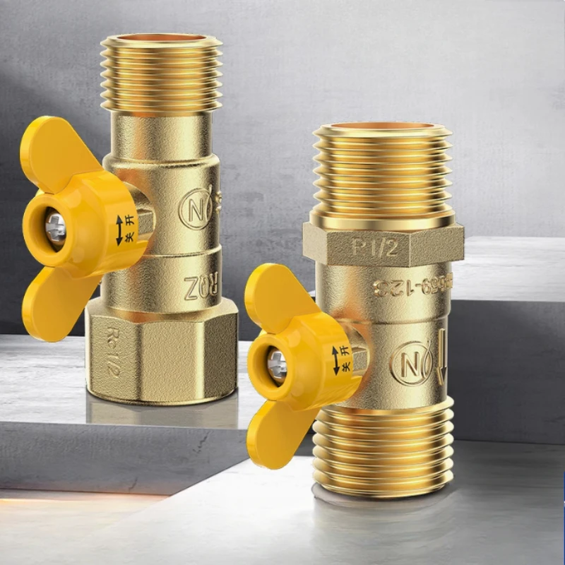 

Металлический утолщенный 4-точечный газовый клапан, специальный шаровой кран для внутренних и внешних проволочных труб, переключатель природного газа, соединитель газового шланга