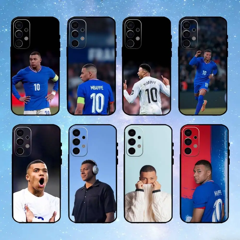 

K-Kylian M-Mbappe Phone Case For Samsung S25,24,23,22,30,21,10,9,Ultra,Plus,FE 5G Black Soft Case