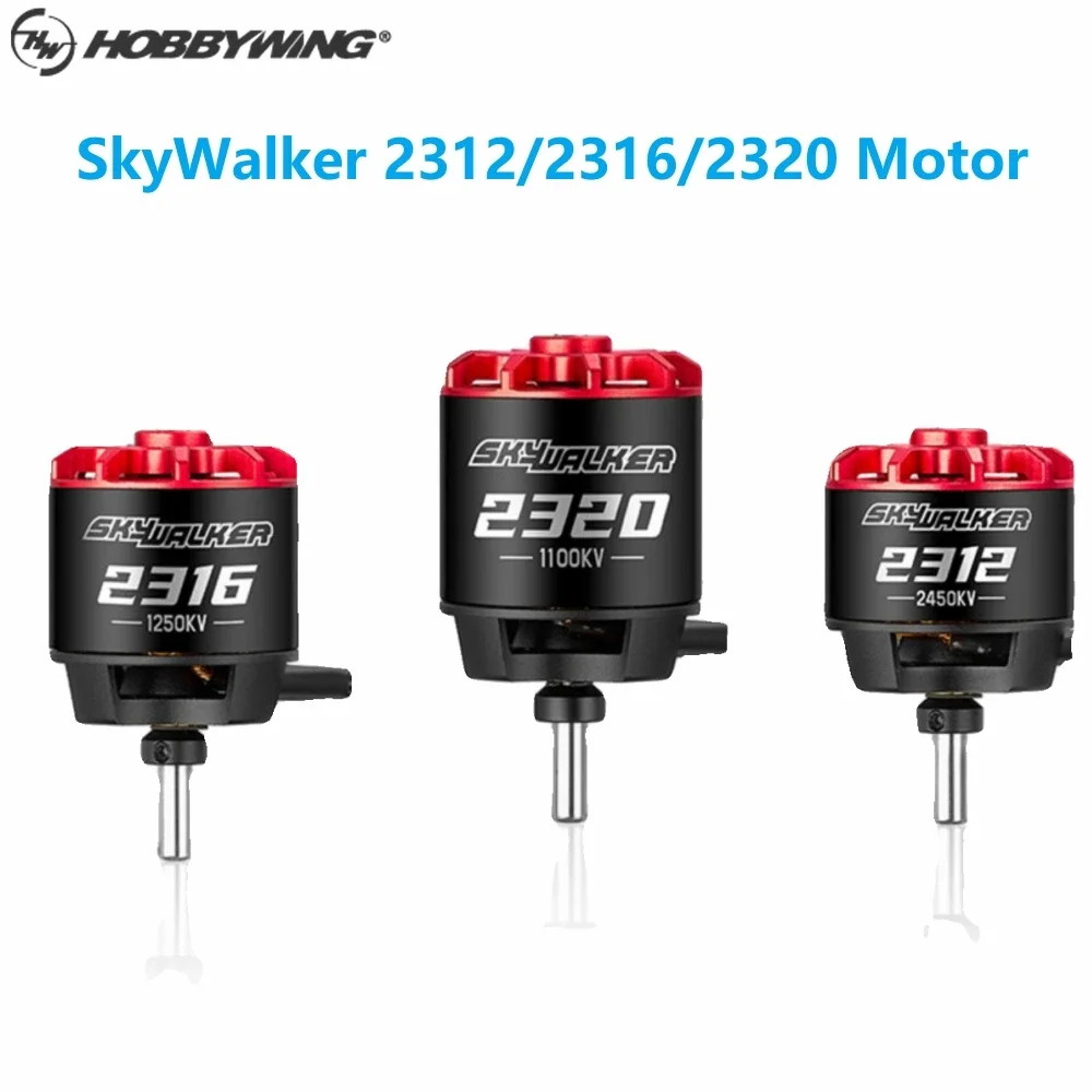 Hobbywing SkyWalker 2312 2316 2320 Brushless Motor 860KV/980KV/1100KV/1250KV/1400KV/2450KV 3-4S for RC Drone Airplane RC