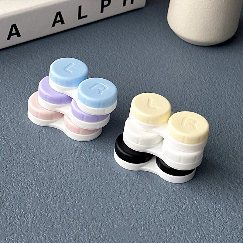 1Pcs Mini Portable Contact Lens Case Eyes Contacts Care Container Box Contact Lenses Storage Box Colored Contact Lens Box - Image 3