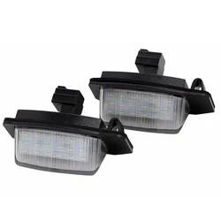 2Pcs/set Car LED License Plate Number Light for Mitsubishi Lancer Sportback Outlander with Built-in Canbus Controller