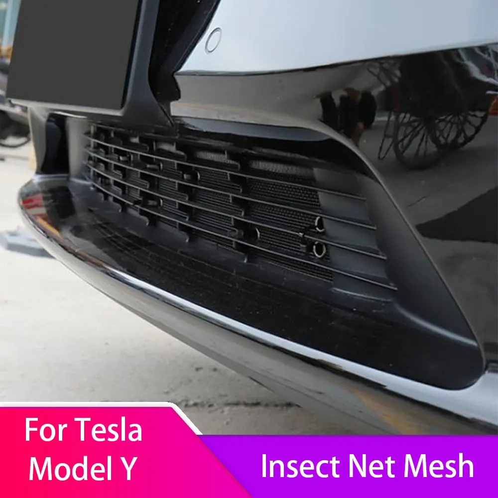 

For Tesla Model Y 2020-2023 Insect Net Mesh Front Air Inlet Vent Grille Cover 2PCS