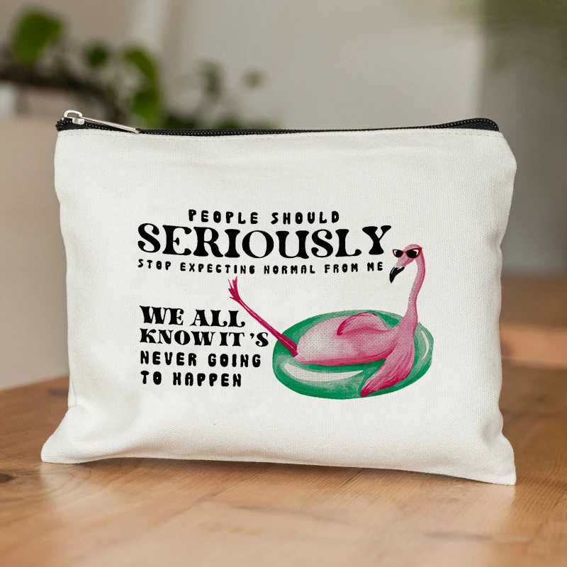 

Flamingo Bird Animal Patterns Makeup Bag Women Coworker Flamingo Stuff Summer Cosmetics Organizer Bag Graduation Birthday Gifts