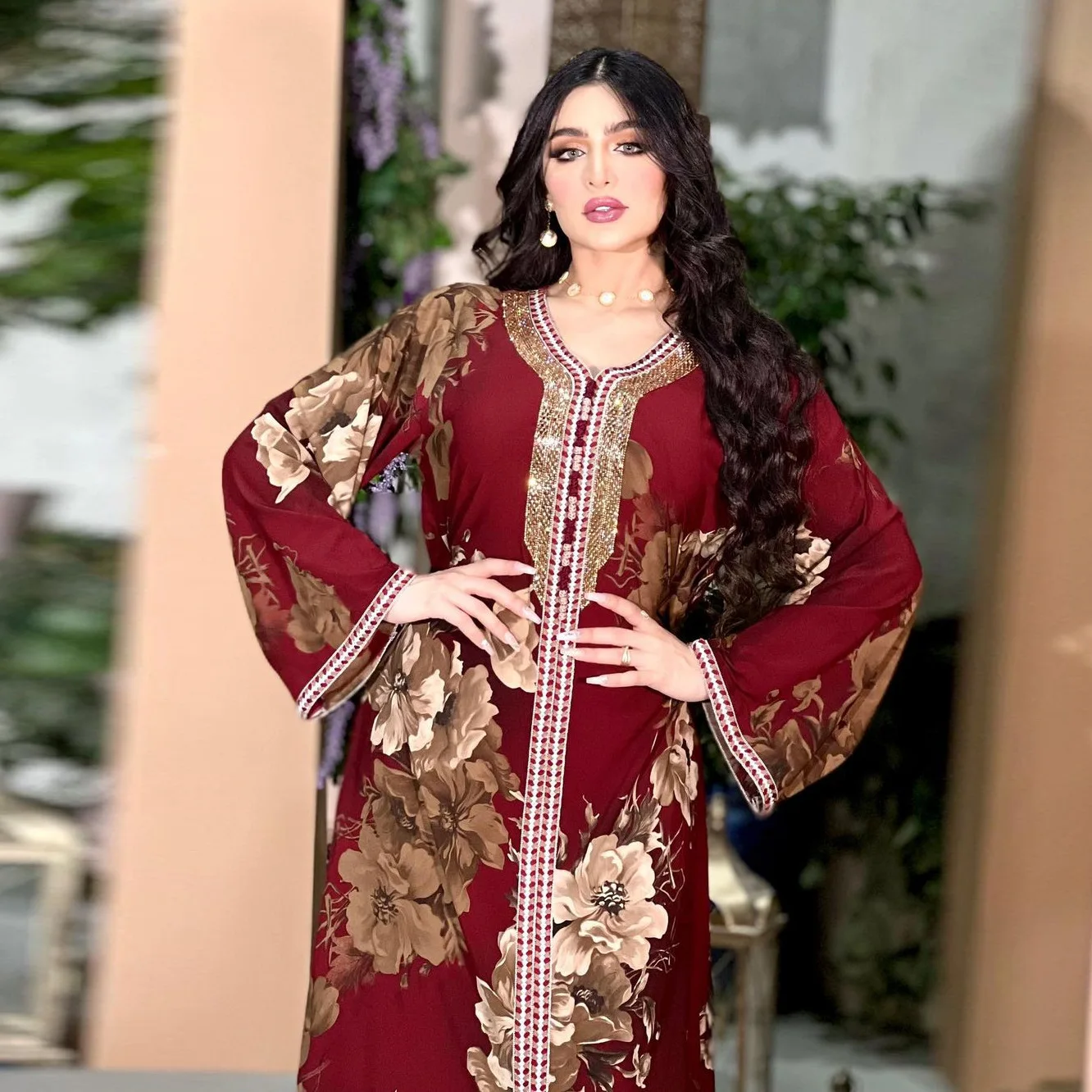 ICCLEK Ladies Dresses Summer Sale Long Dresses For Women Moroccan Caftan Muslim Robe De Soiree Dubai Luxe Morrocan Abaya Luxury