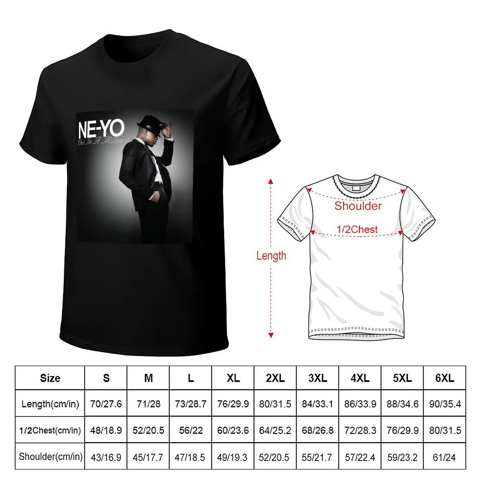 Ne Yo one-in a million T-Shirt customs design your own shirts graphic cute tops basketball graphic tees men workout shirt