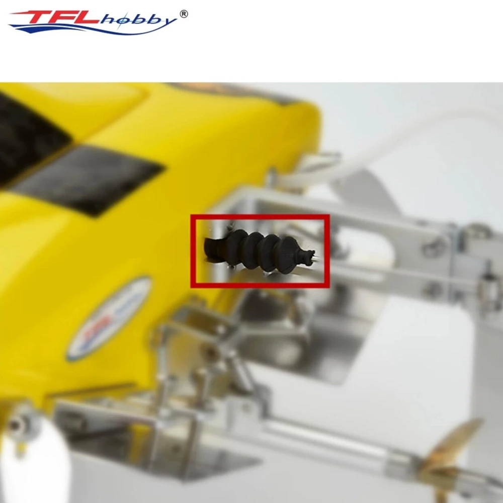 TFL Genuine Parts 2pcs Flex-Rod Boots, Linkage rod boots, Waterproof Organ shaped Sleeve for RC Boat