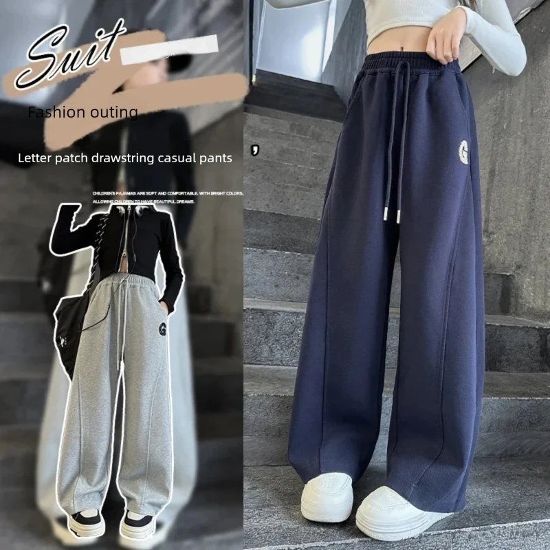 

Spring Autumn Children Cotton Sweatpants for Teen Girls Casual Sports Pants Knit Trousers Hot Sale Kids Sporty Trackpants