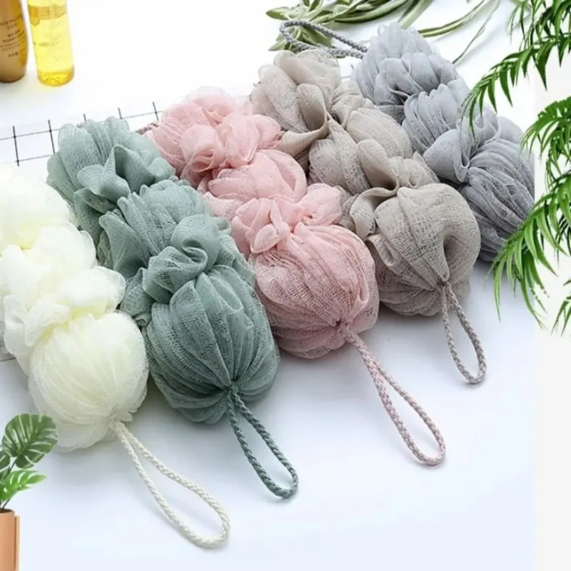 1pcs Cleaner Dead Skin Bathing Tools Skin Remover Washcloth Shower Brush Body Scrubber Portable Lightweight Mesh Bath Poufs