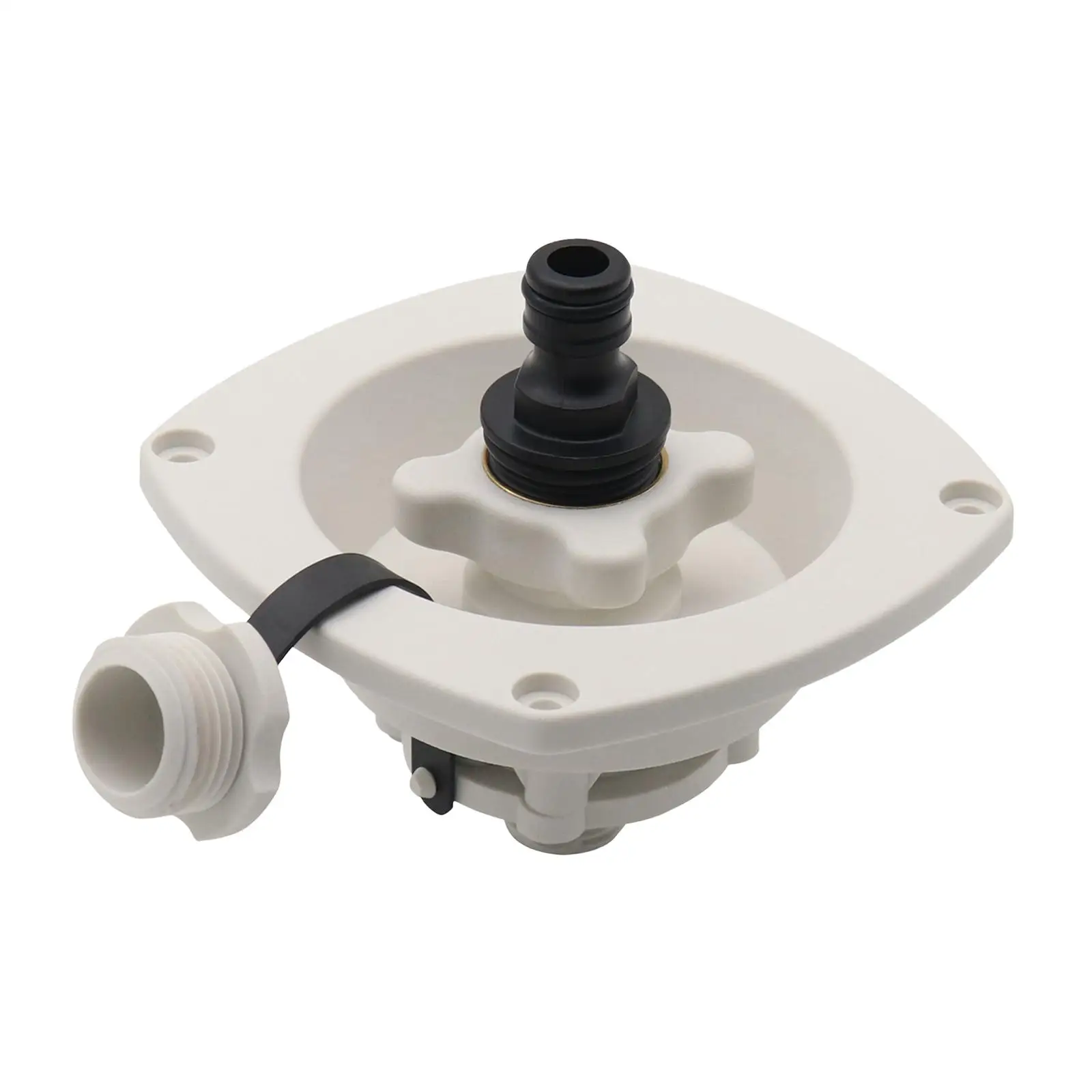 Leak Proof RV City Water Fill Inlet Universal Gravity Water Dish Inlet Filler Cap for Marine Camper