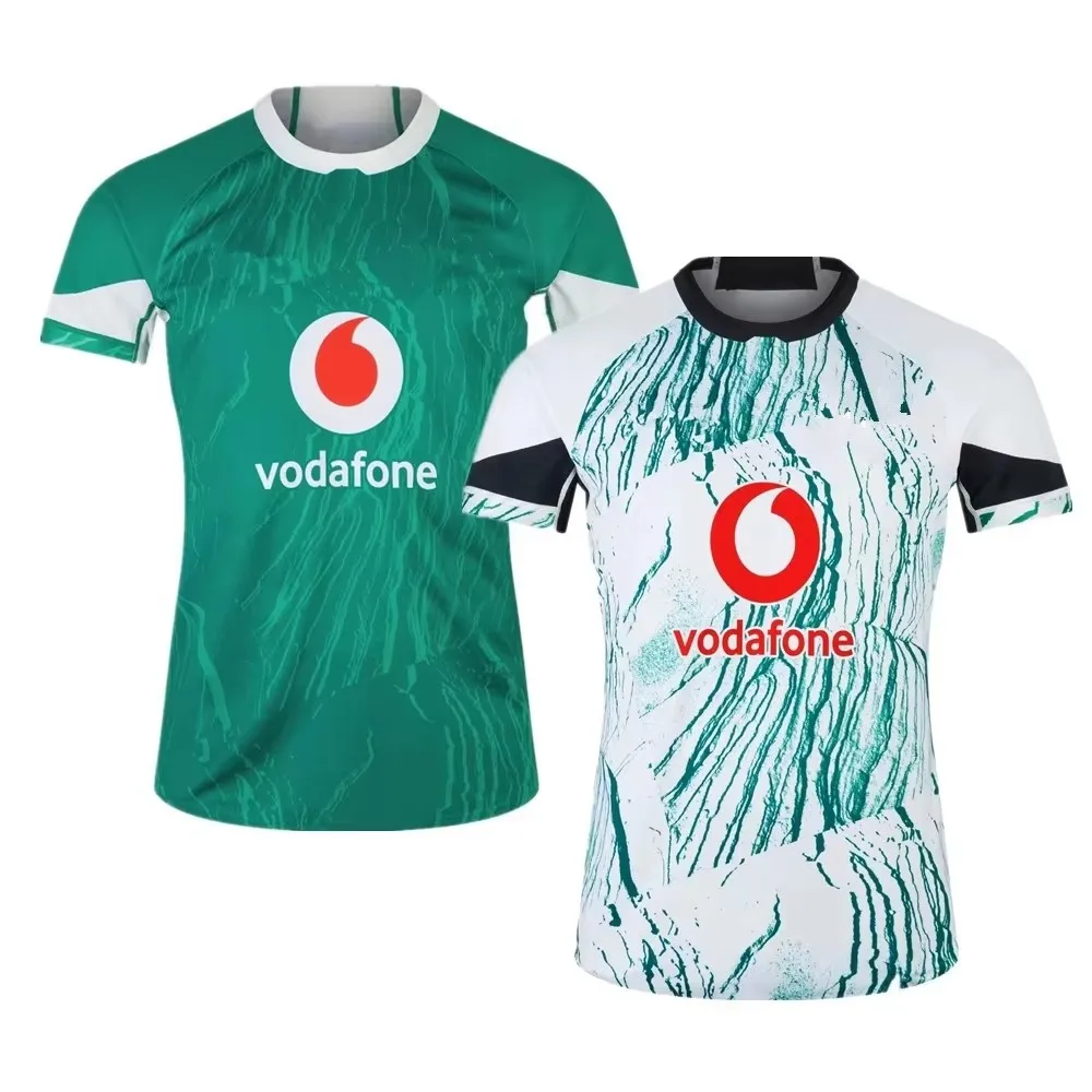 2025 Ireland Home Rugby Jersey Shirt 2024/25 Ireland AWAY RUGBY TRAINING JERSEY Size:S-5XL (stampa nome e numero)