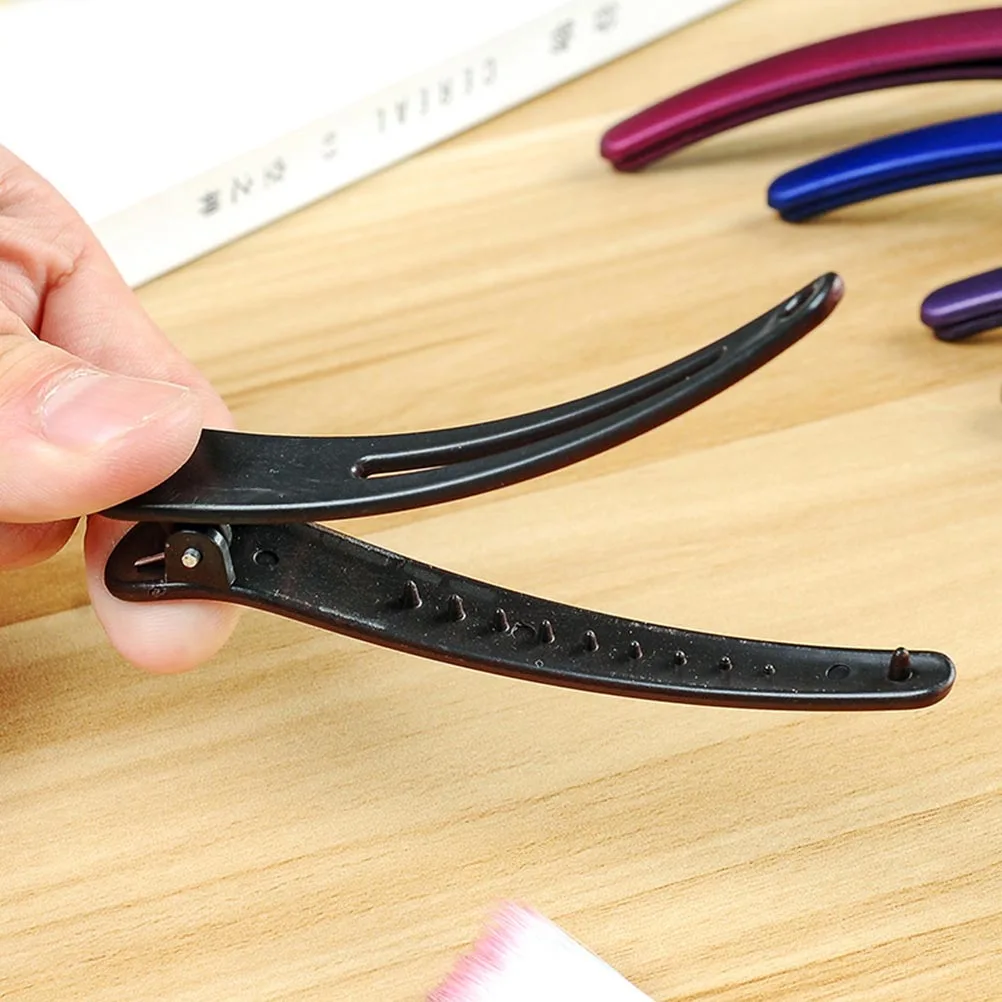 

12pcs Frosted Duckbill Clips Lightweight Durable Rustproof Hair Accessories Birthday Party School Carnival Christmas Dance Ball