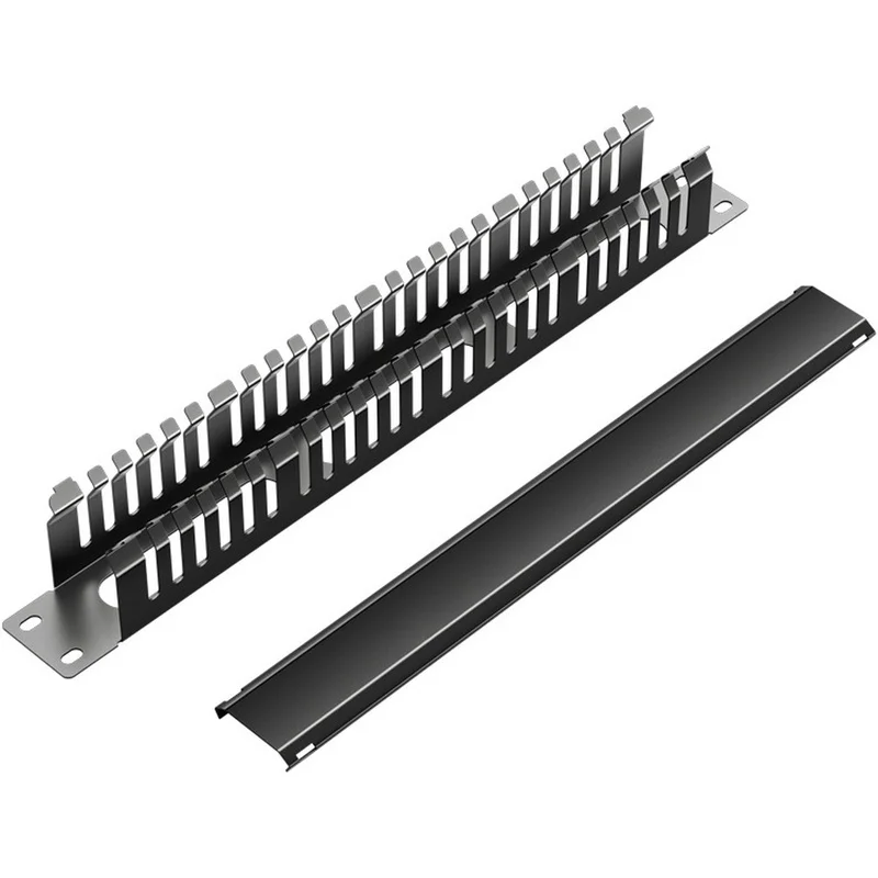 DT23 1U 19 Inch Server Rack Cable Management 48 Port Finger Duct Wire Organizer Horizontal Vertical