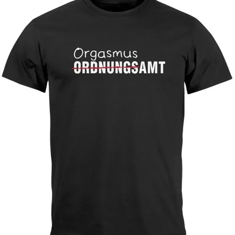 Men's T-Shirt Print Order Office Orgasmic Office Joke Word Game Fun Shirt Saying