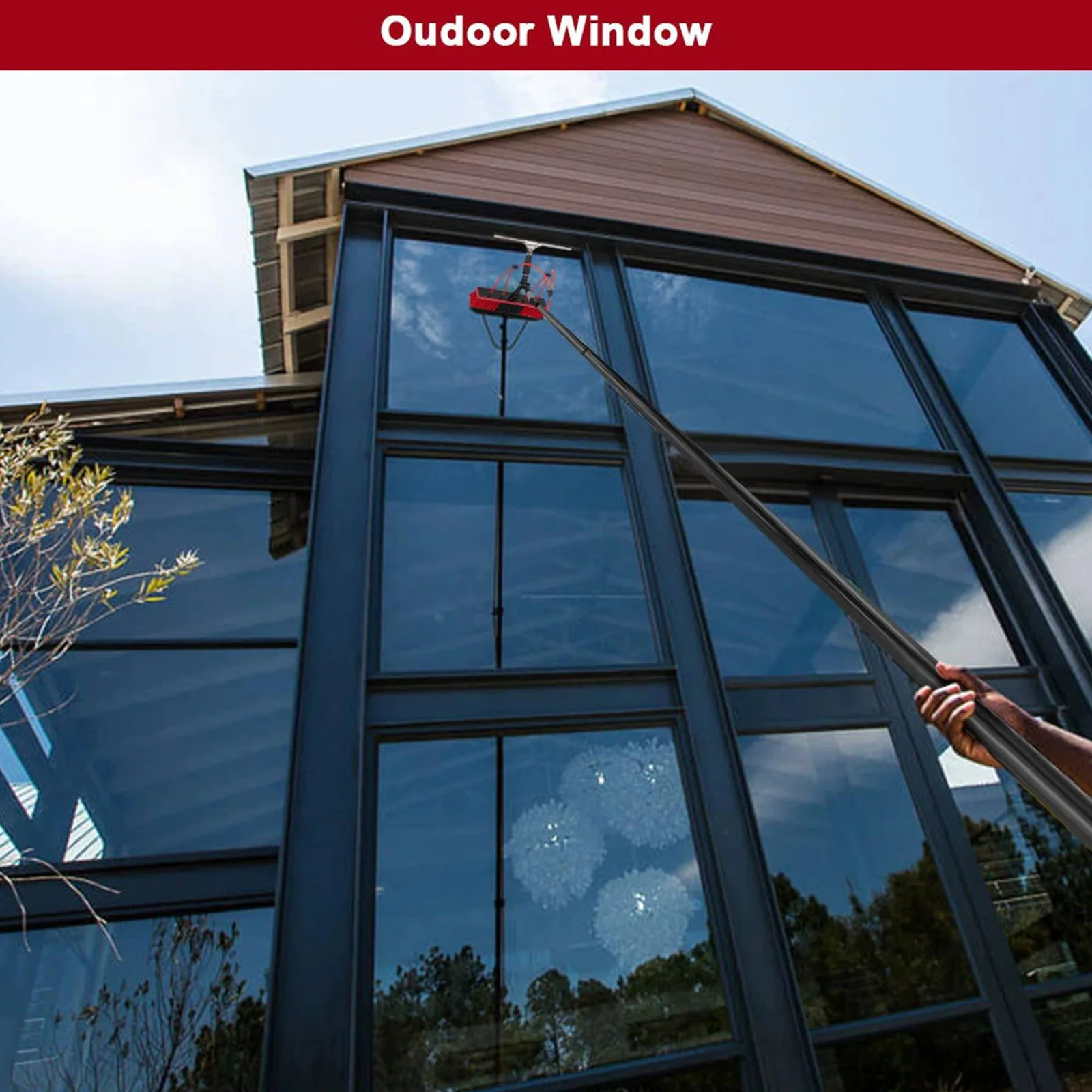 11 قطعة فرشاة تنظيف الألواح الشمسية وممسحة من الفولاذ المقاوم للصدأ أداة غسيل الألواح الشمسية القابلة للتمديد أداة تنظيف النوافذ