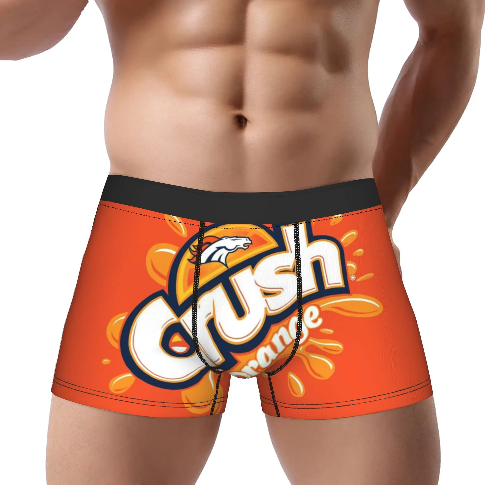 

Трусы Orange Crush, дышащие трусики, мужское нижнее белье, шорты с принтом, трусы-боксеры