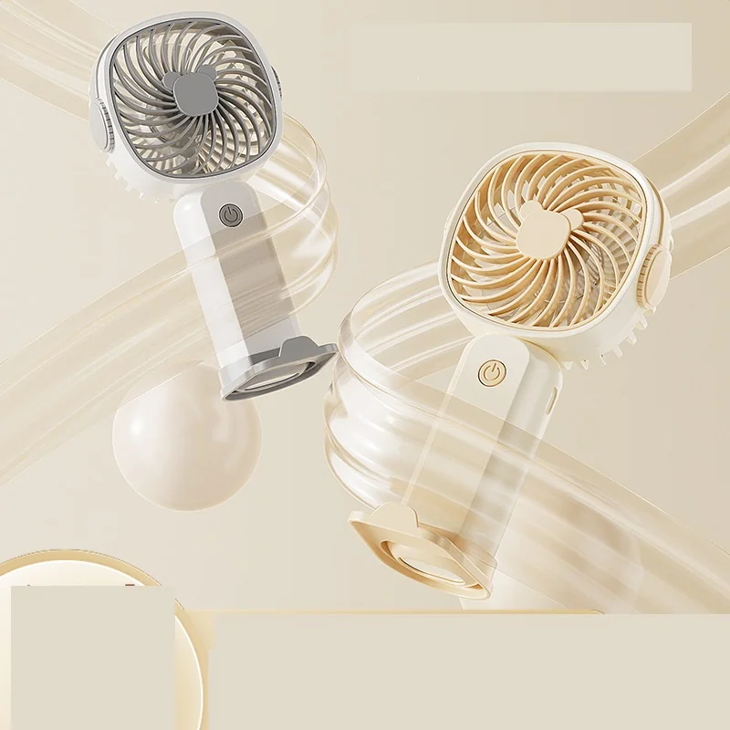 Mini Ventilador Portátil Portátil USB Recarregável, Mini Desktop Air Cooler, Refrigeração Externa, Ventilador de Ventilação, Ventilador de Mão de Viagem