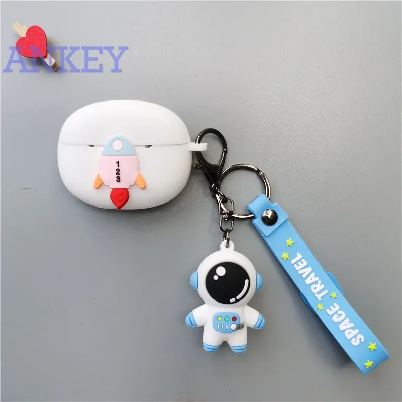 Case for Realme Buds T01 T310 T300 T100 T110 Air5 Air6 Pro Headset Protector Cute Astronaut Silicone Anti-fall Soft Shell